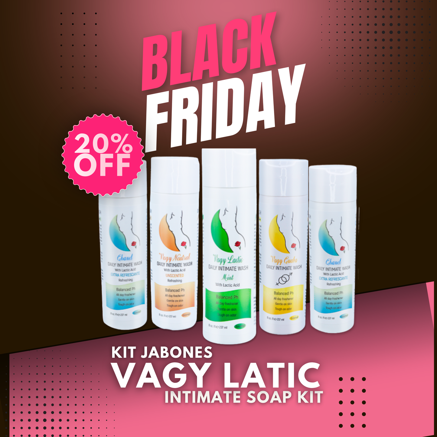Vagy Lactic Jabon Intimo - 8oz
